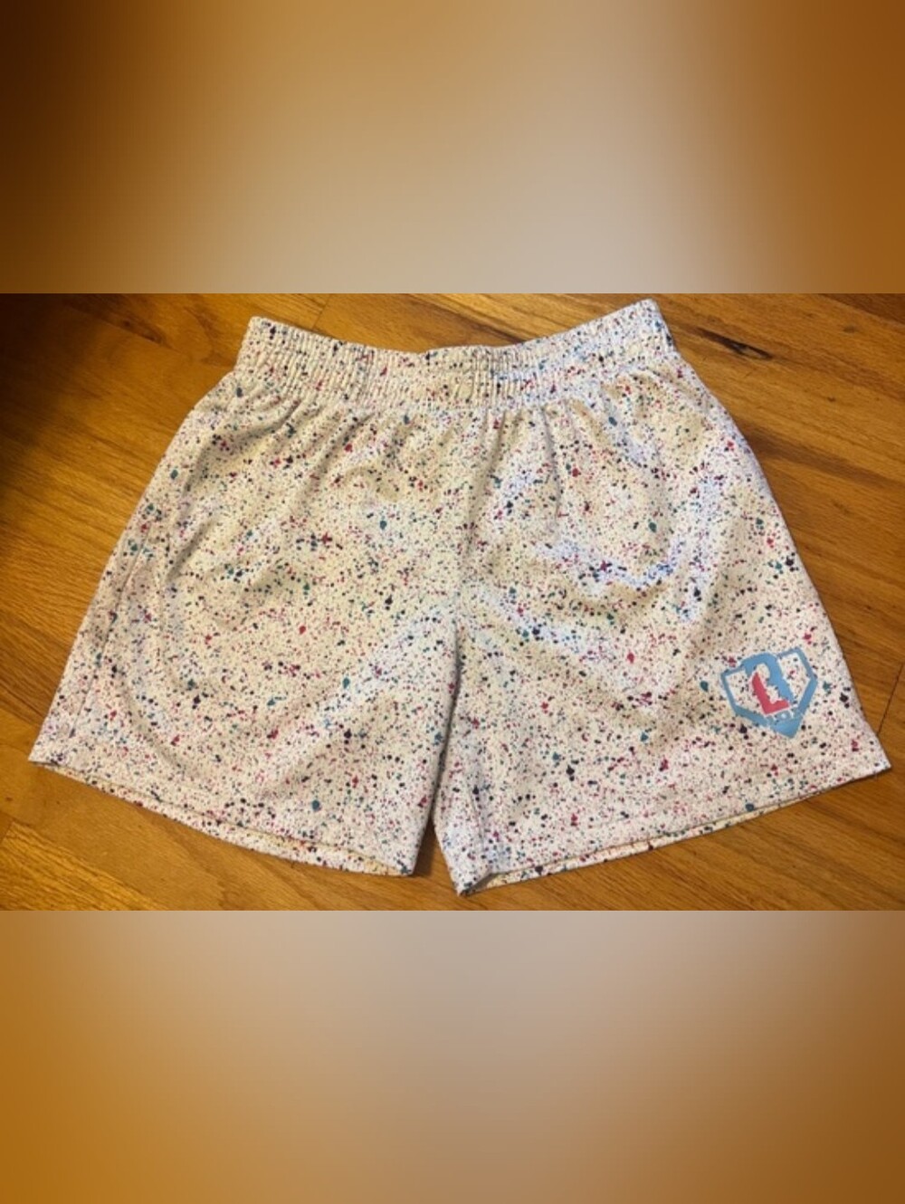 Baseball Lifestyle 101 Paint Splatter Shorts Size Youth Large